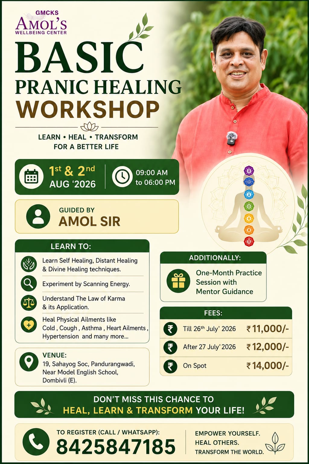 Basic Pranic Healing Workshop